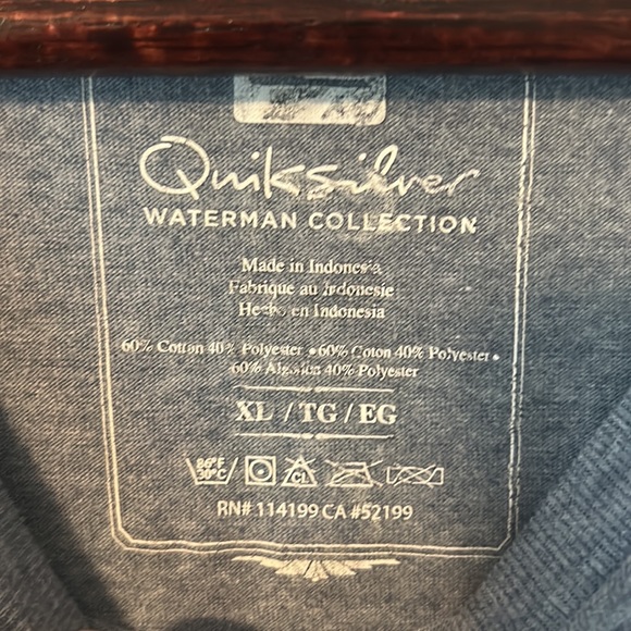 Quiksilver XL waterman collection, T-shirt, faded blue - Picture 2 of 3